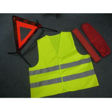 Warning Triangle Set with Safety Vest and E-MARK Approval